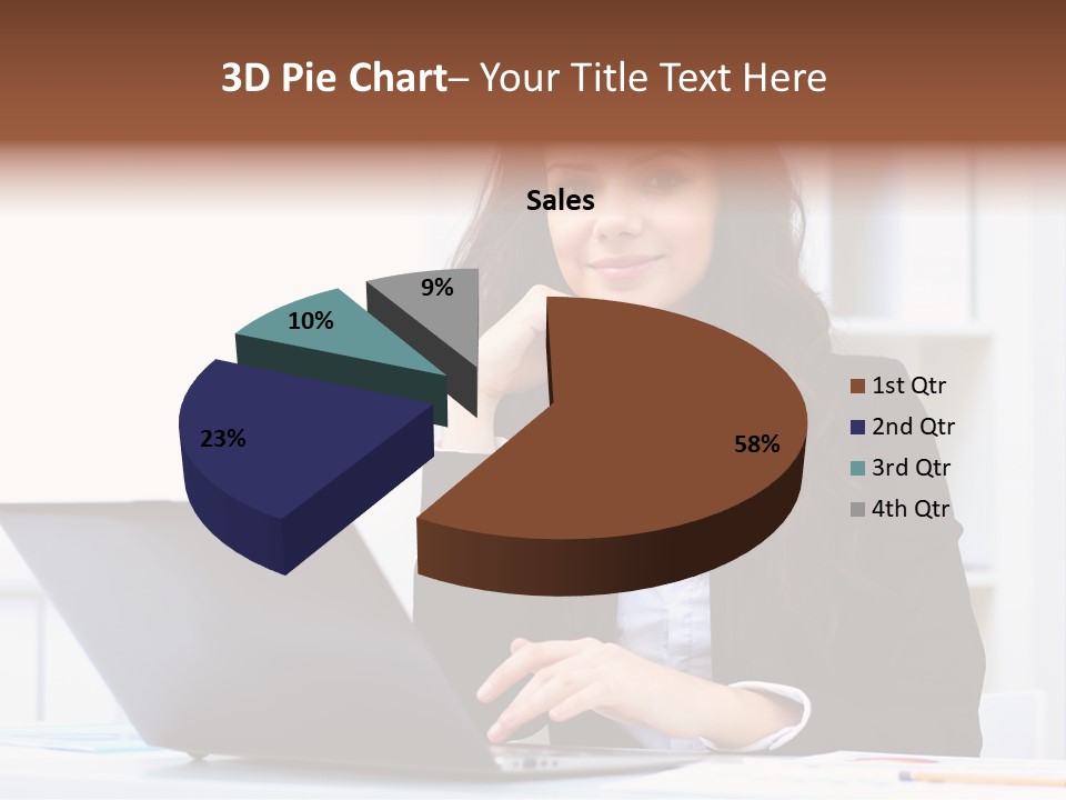 Portrait Young Professional PowerPoint Template