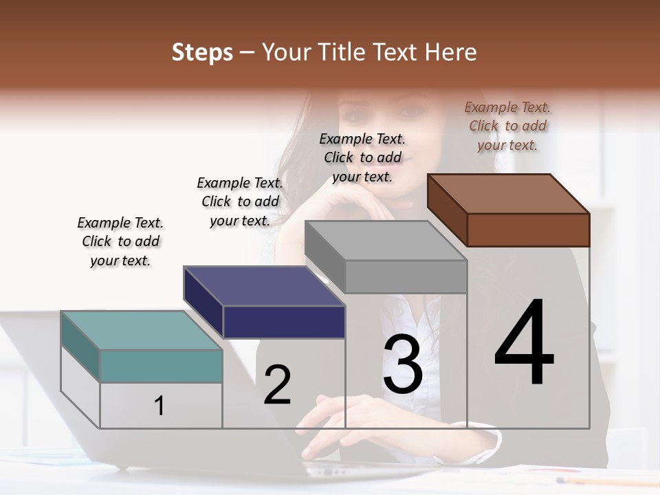 Portrait Young Professional PowerPoint Template