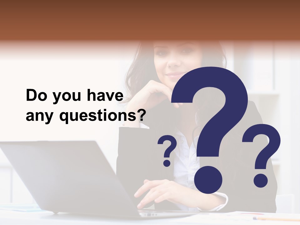 Portrait Young Professional PowerPoint Template