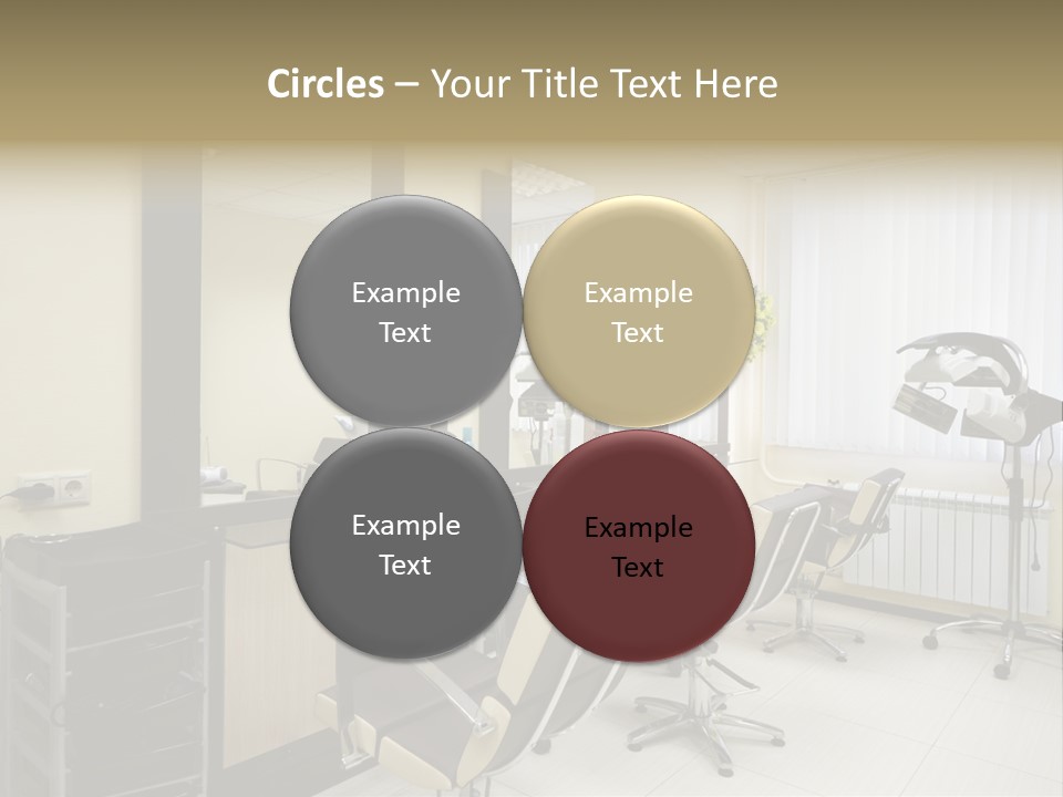 Armchair Barber Barbershop PowerPoint Template