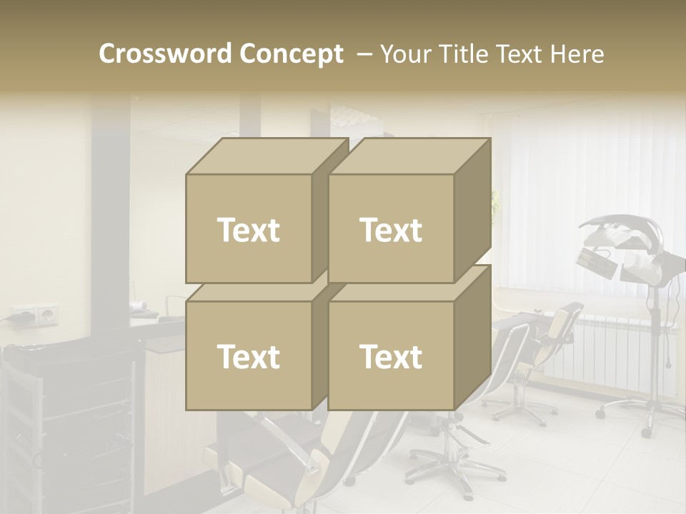 Armchair Barber Barbershop PowerPoint Template