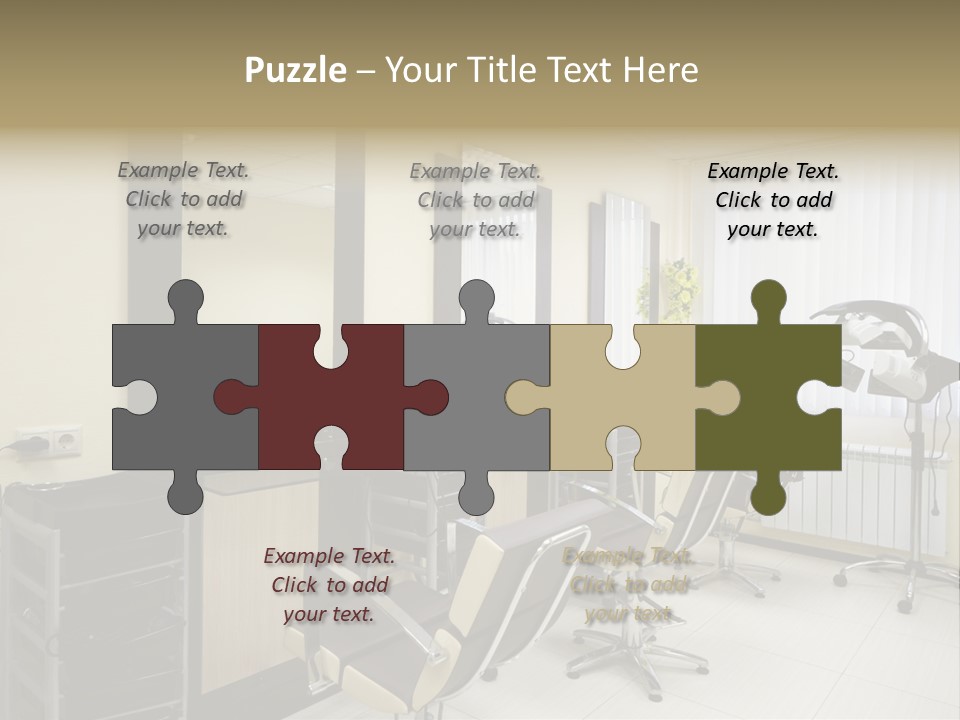 Armchair Barber Barbershop PowerPoint Template