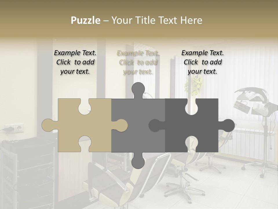 Armchair Barber Barbershop PowerPoint Template