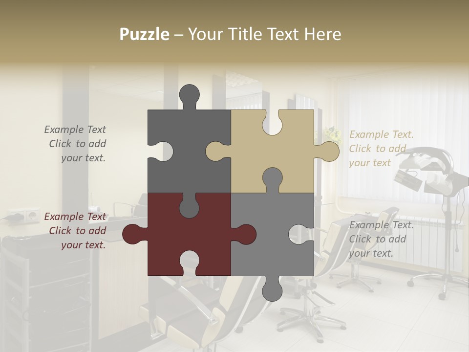 Armchair Barber Barbershop PowerPoint Template