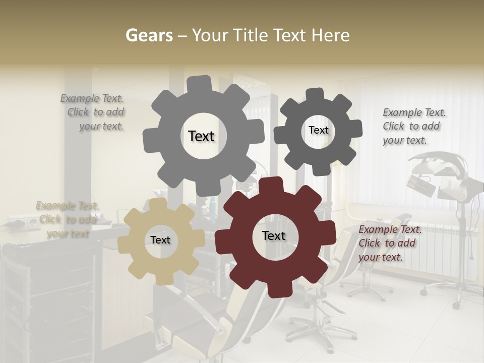 Armchair Barber Barbershop PowerPoint Template