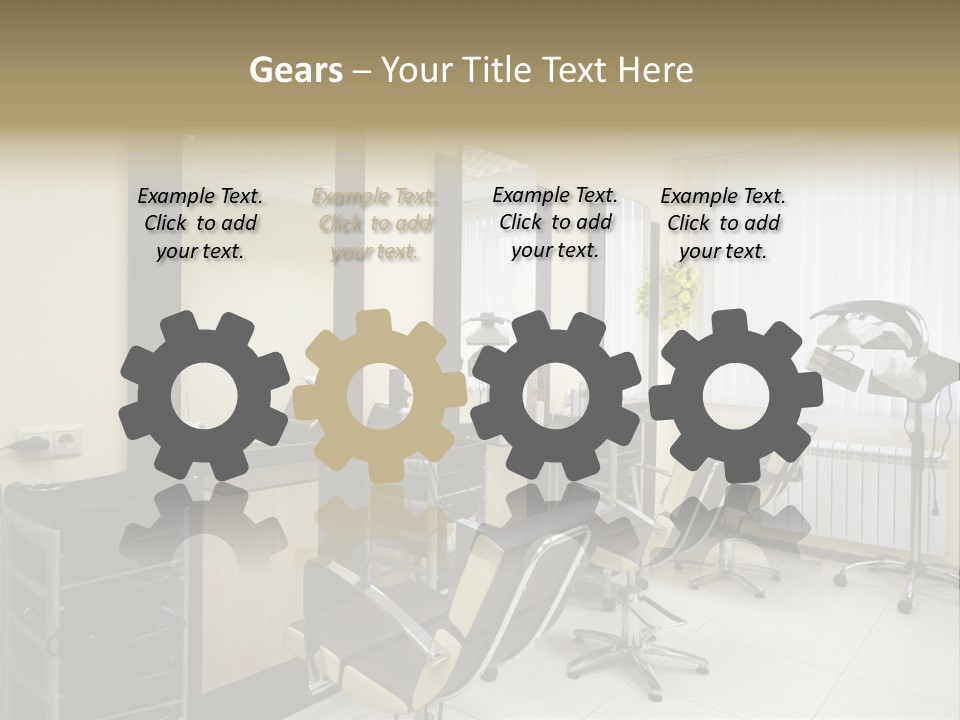 Armchair Barber Barbershop PowerPoint Template