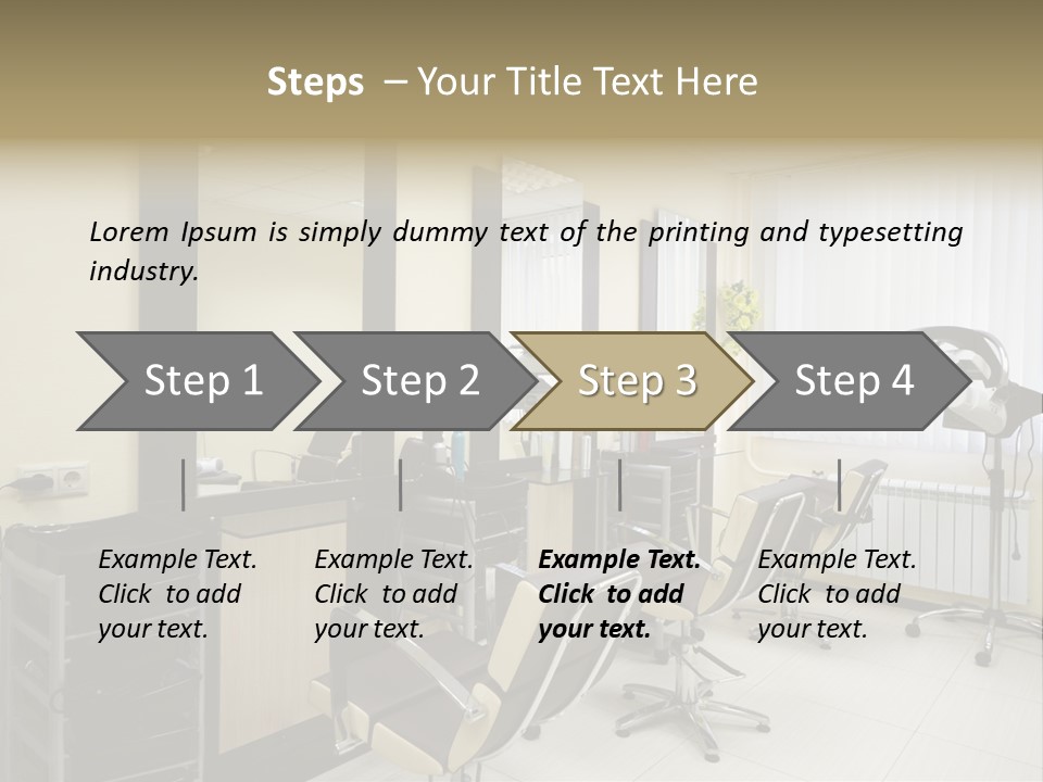 Armchair Barber Barbershop PowerPoint Template