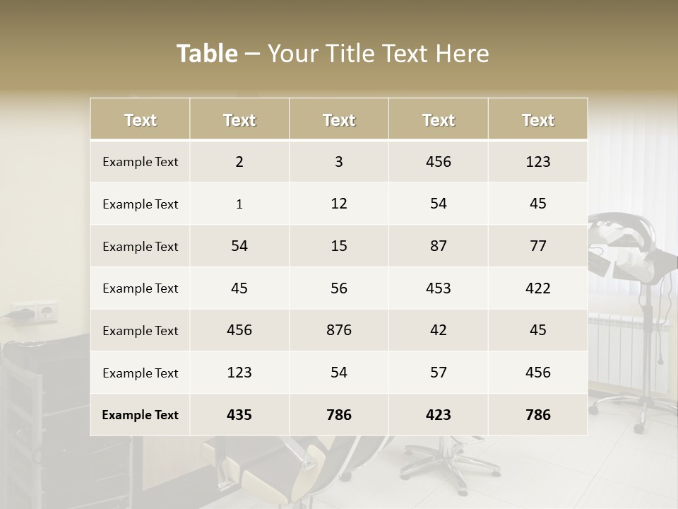 Armchair Barber Barbershop PowerPoint Template