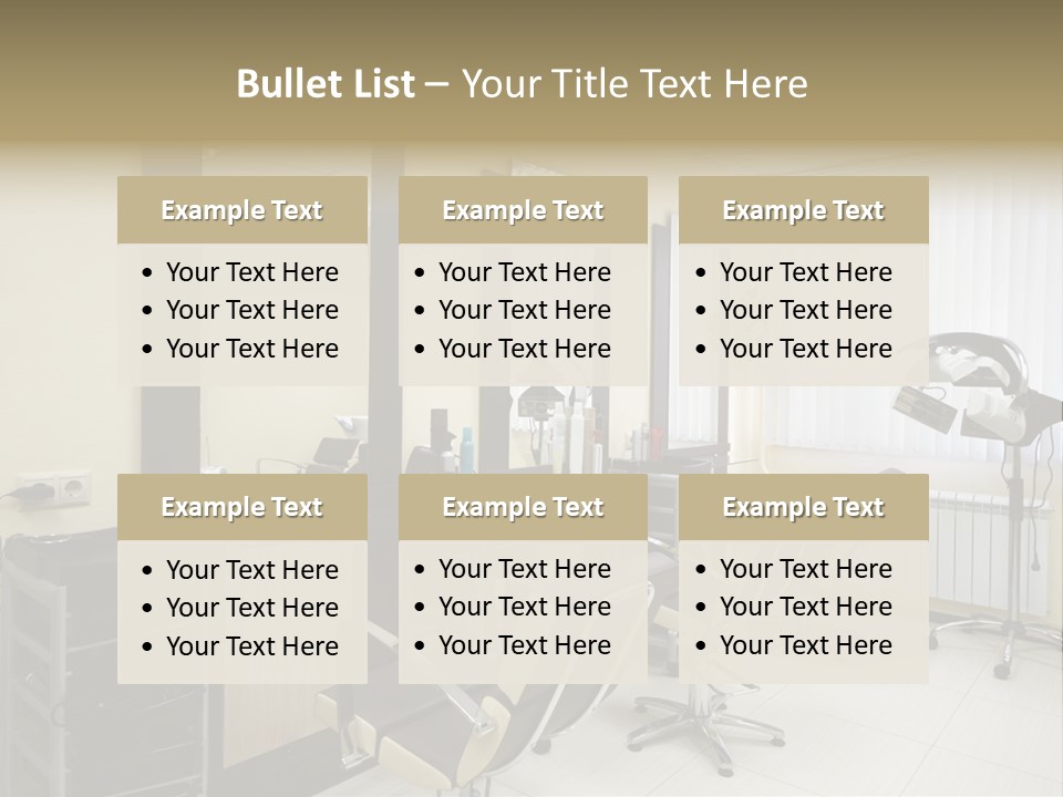 Armchair Barber Barbershop PowerPoint Template