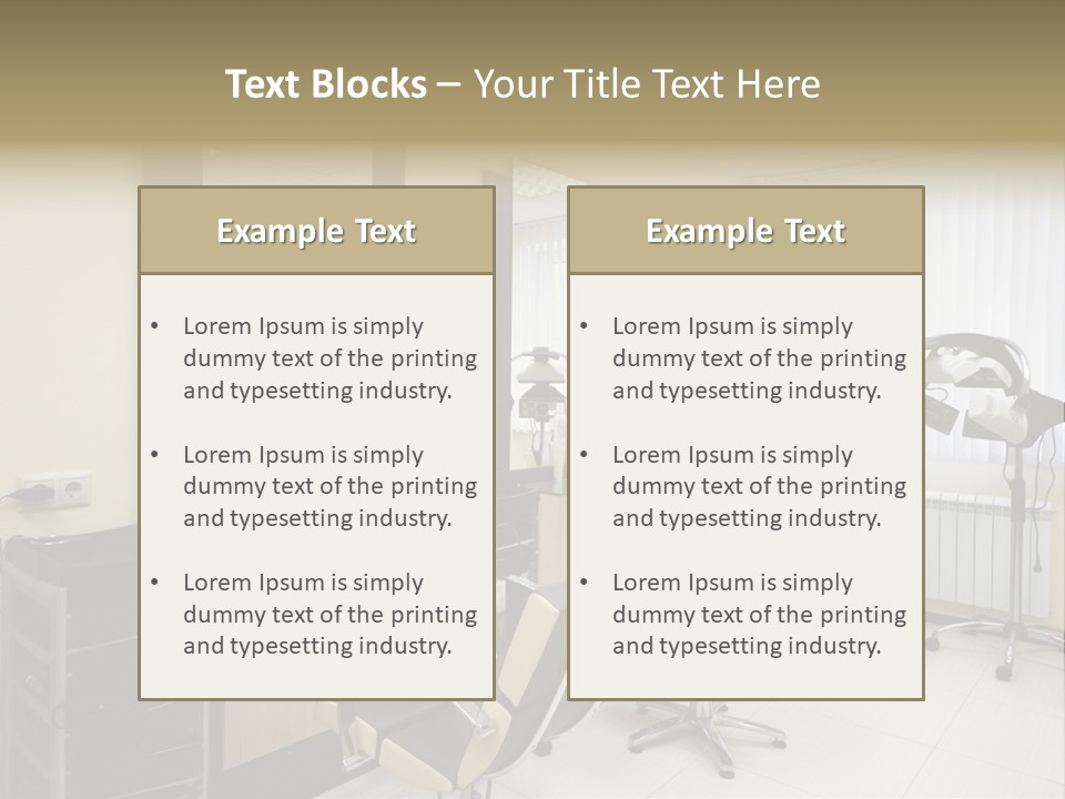 Armchair Barber Barbershop PowerPoint Template