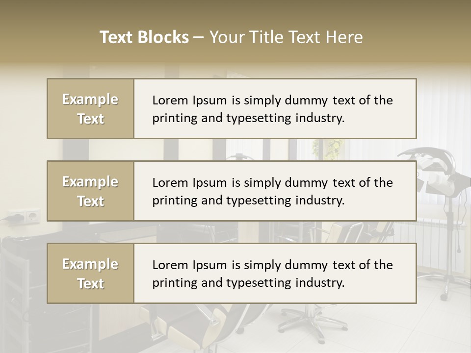 Armchair Barber Barbershop PowerPoint Template