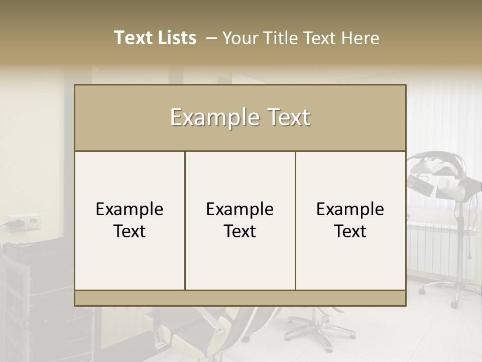 Armchair Barber Barbershop PowerPoint Template
