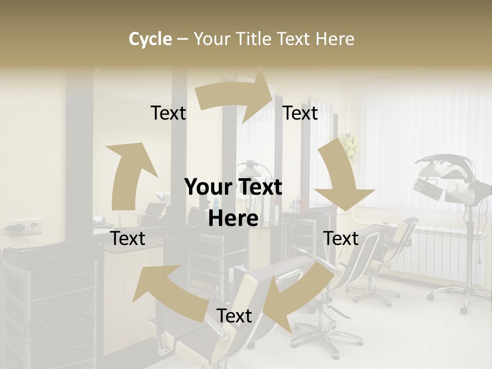 Armchair Barber Barbershop PowerPoint Template