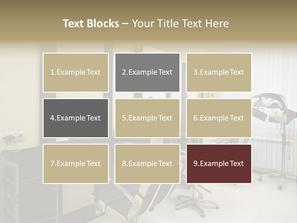 Armchair Barber Barbershop PowerPoint Template