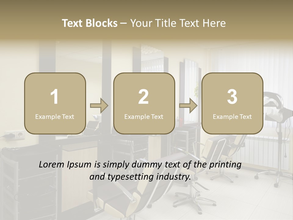 Armchair Barber Barbershop PowerPoint Template