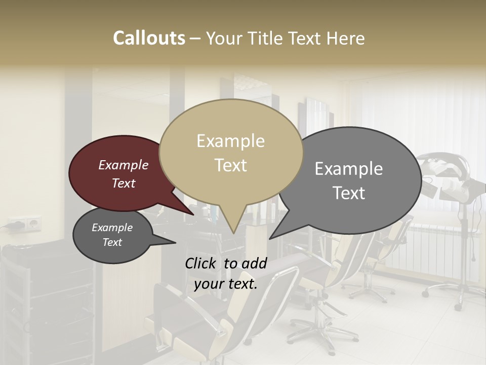 Armchair Barber Barbershop PowerPoint Template