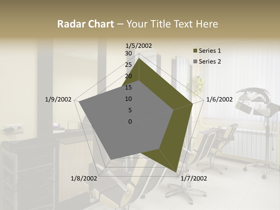 Armchair Barber Barbershop PowerPoint Template