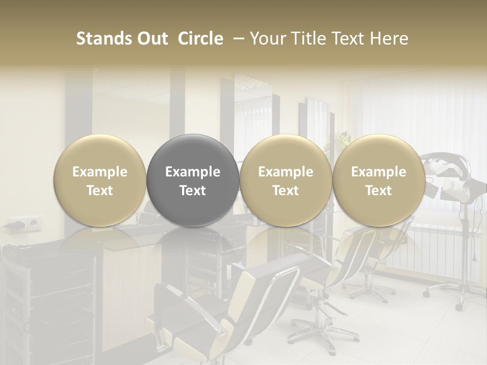 Armchair Barber Barbershop PowerPoint Template