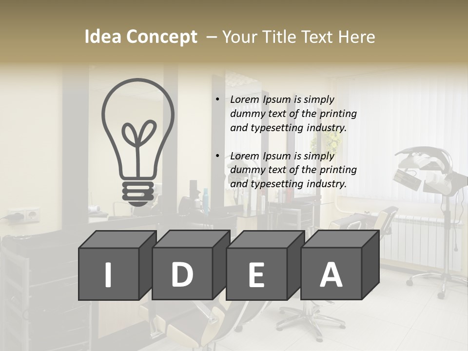 Armchair Barber Barbershop PowerPoint Template