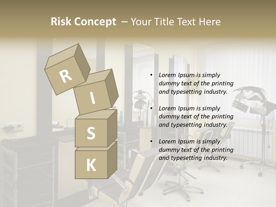 Armchair Barber Barbershop PowerPoint Template