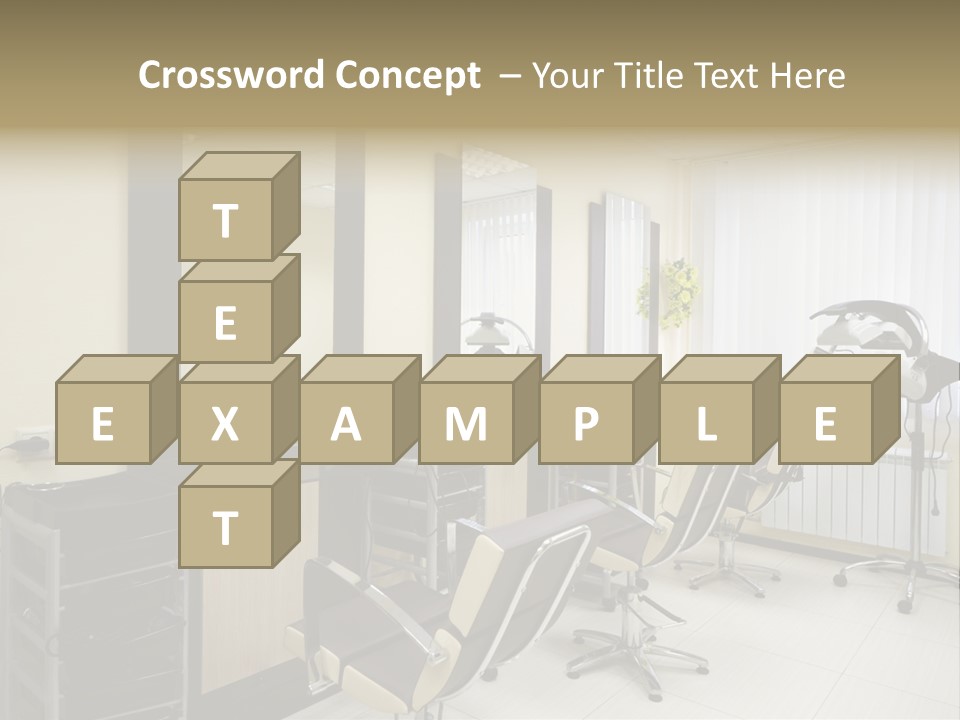 Armchair Barber Barbershop PowerPoint Template