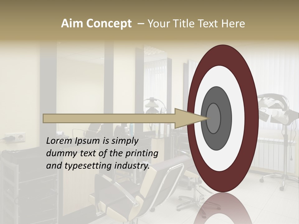 Armchair Barber Barbershop PowerPoint Template