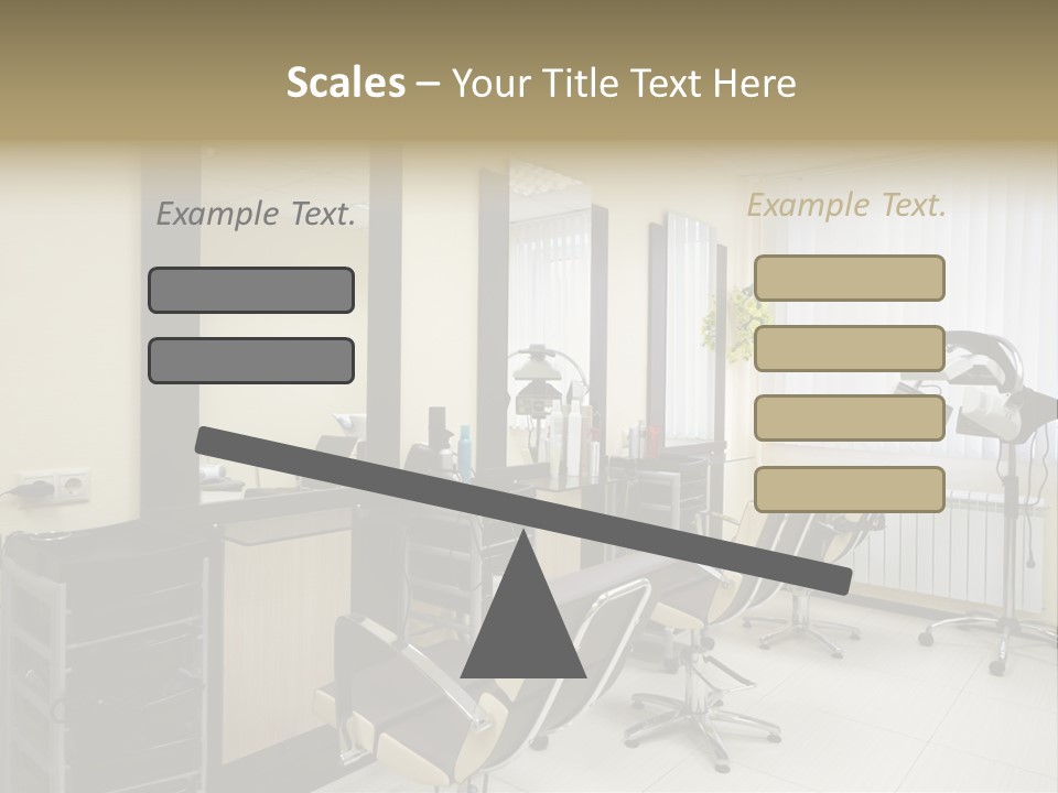 Armchair Barber Barbershop PowerPoint Template