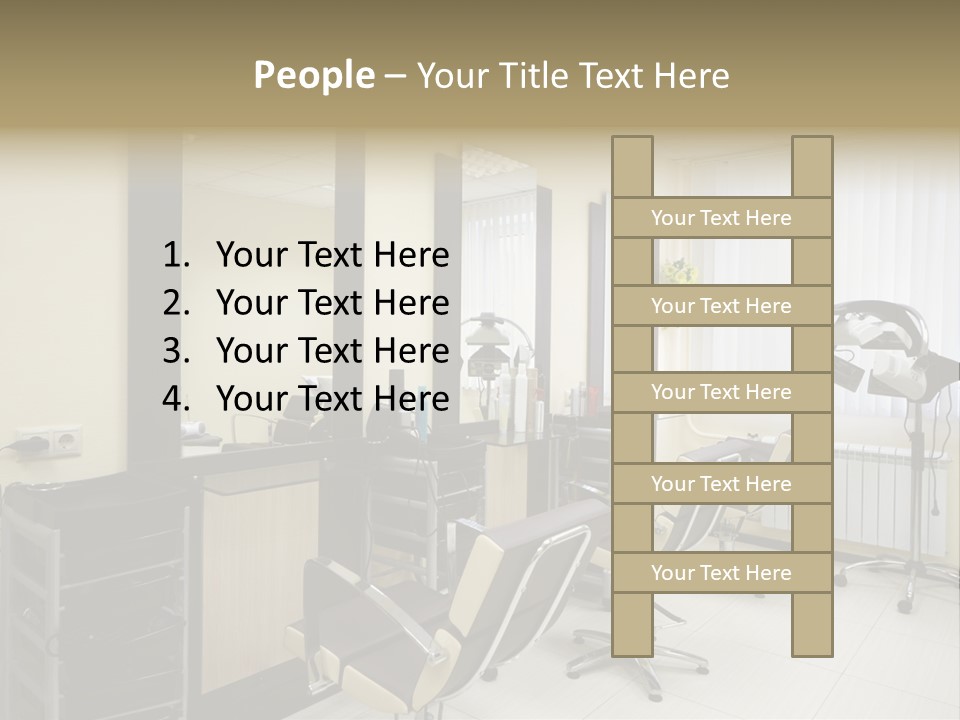 Armchair Barber Barbershop PowerPoint Template