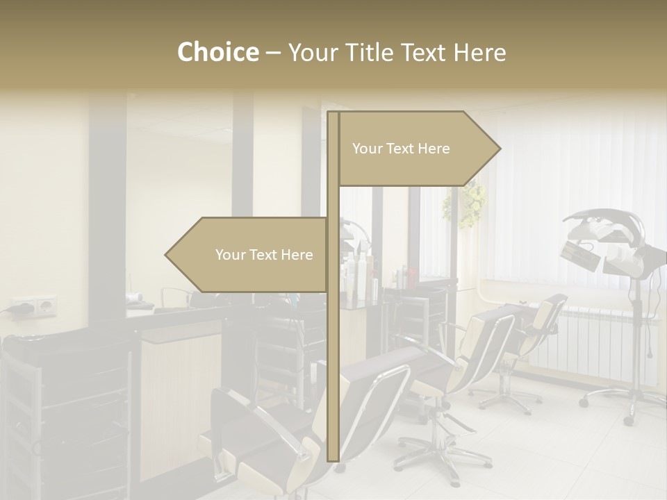 Armchair Barber Barbershop PowerPoint Template
