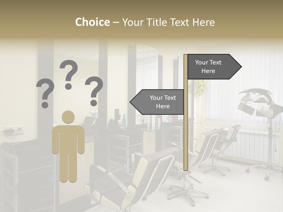 Armchair Barber Barbershop PowerPoint Template