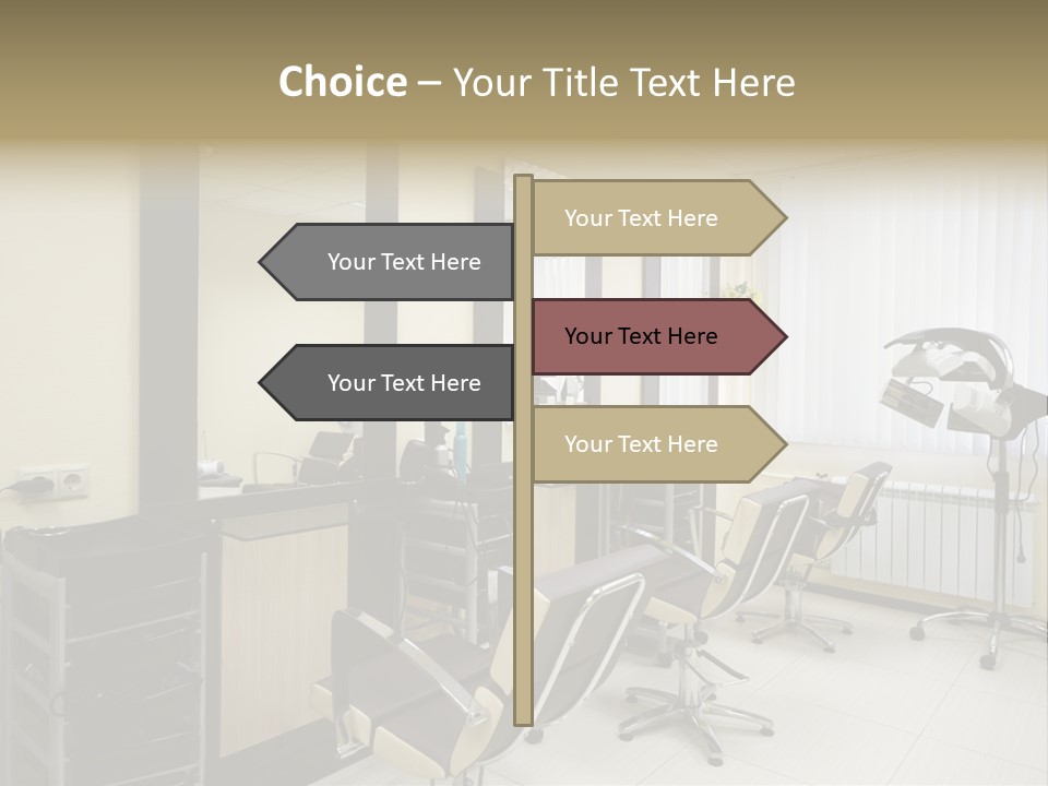 Armchair Barber Barbershop PowerPoint Template