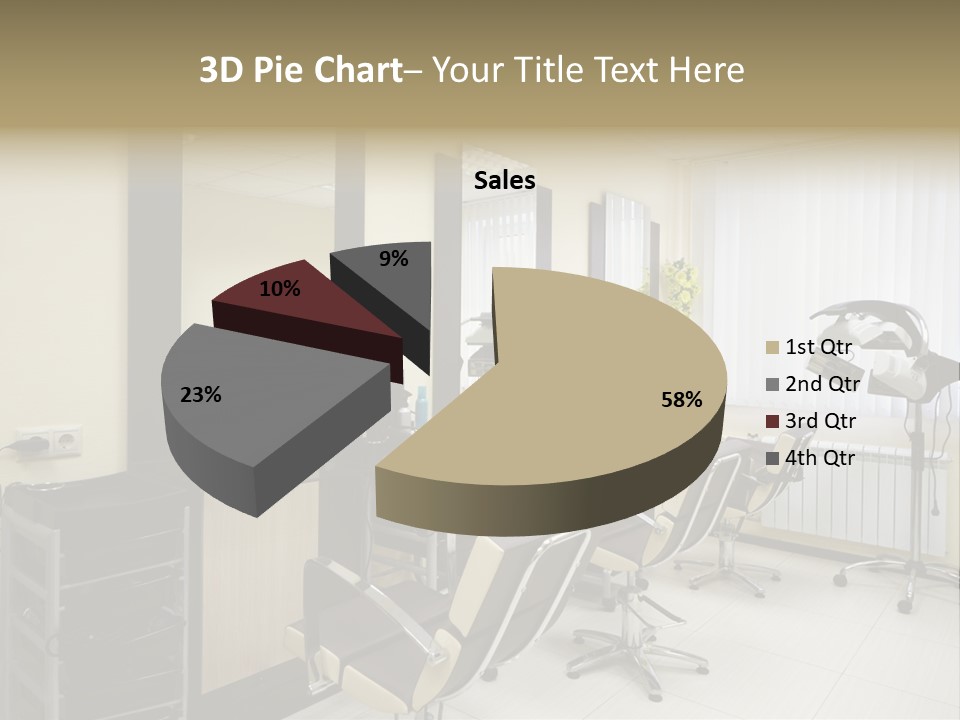 Armchair Barber Barbershop PowerPoint Template