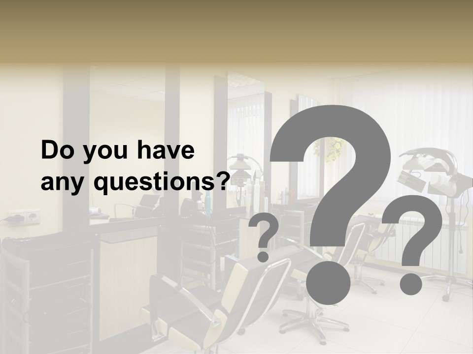 Armchair Barber Barbershop PowerPoint Template