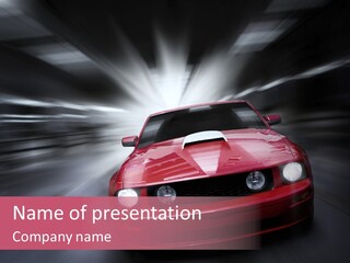 Transport Background Coupe PowerPoint Template