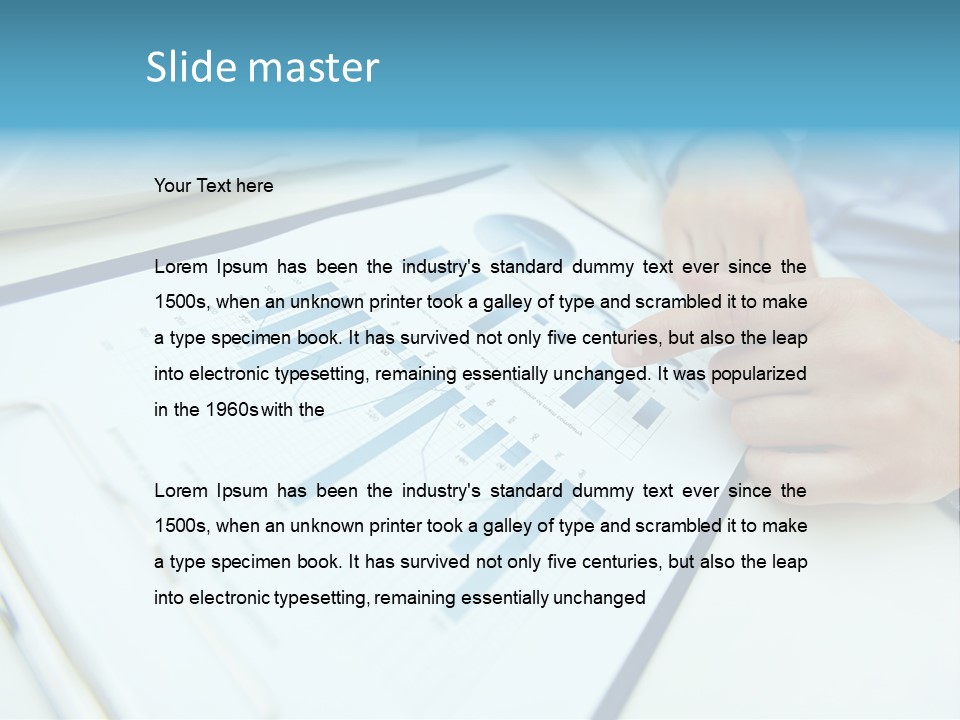 Finance Finger Job PowerPoint Template