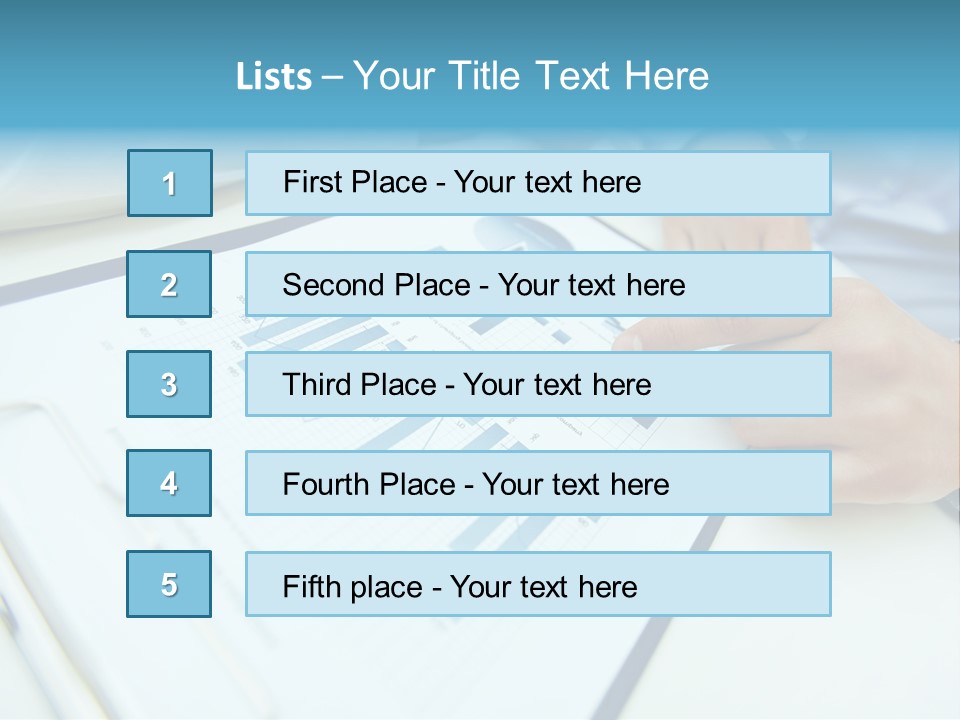 Finance Finger Job PowerPoint Template