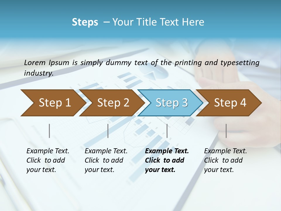 Finance Finger Job PowerPoint Template