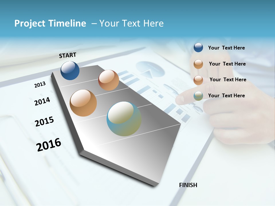 Finance Finger Job PowerPoint Template