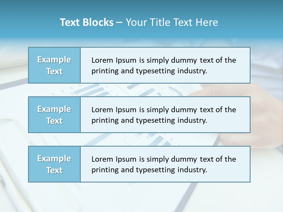 Finance Finger Job PowerPoint Template
