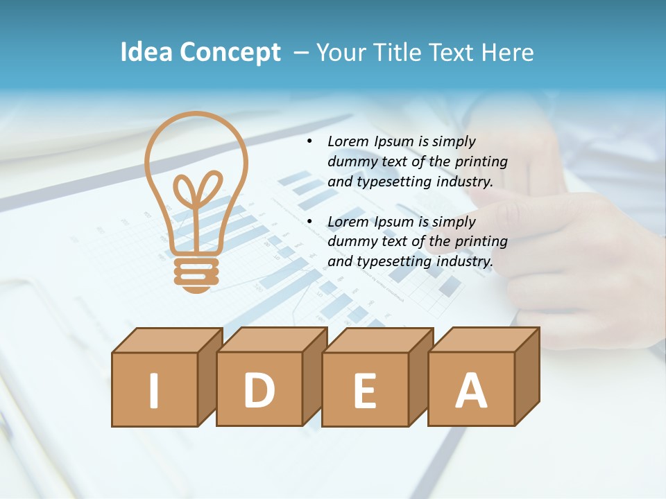Finance Finger Job PowerPoint Template