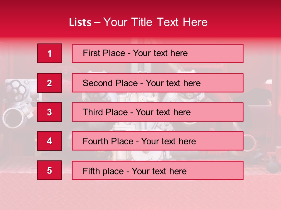 Firefighting Security Faucet PowerPoint Template