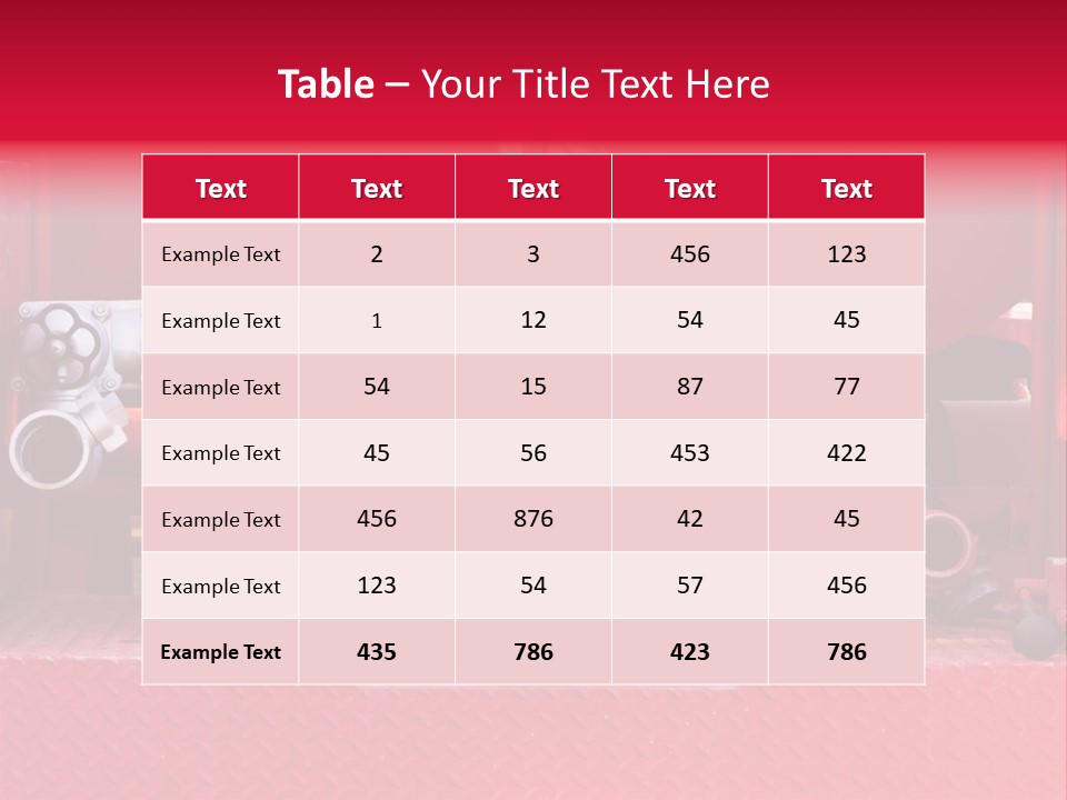 Firefighting Security Faucet PowerPoint Template