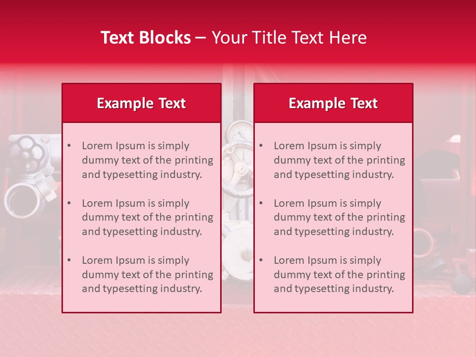 Firefighting Security Faucet PowerPoint Template