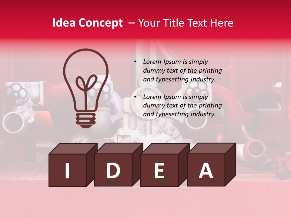 Firefighting Security Faucet PowerPoint Template