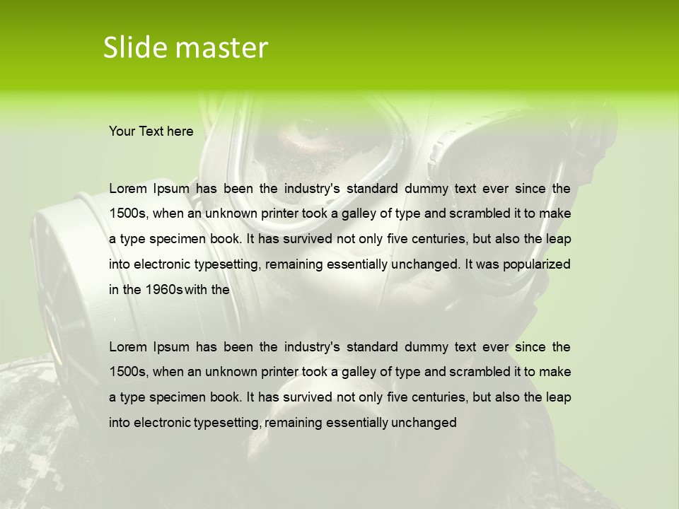 Equipment Combat Special PowerPoint Template