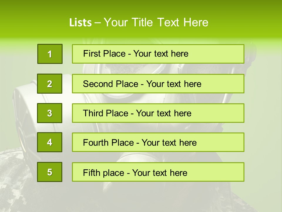 Equipment Combat Special PowerPoint Template