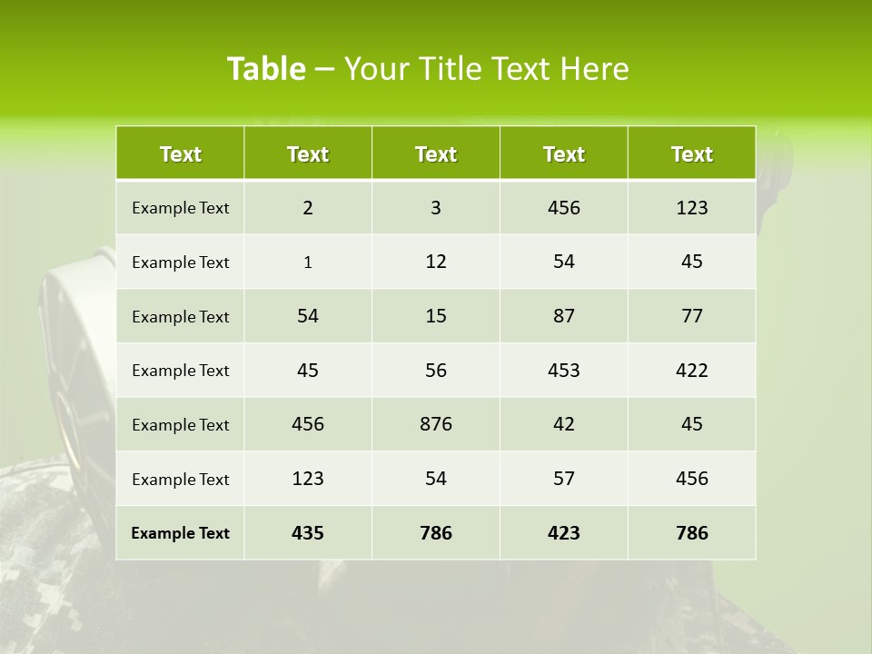 Equipment Combat Special PowerPoint Template