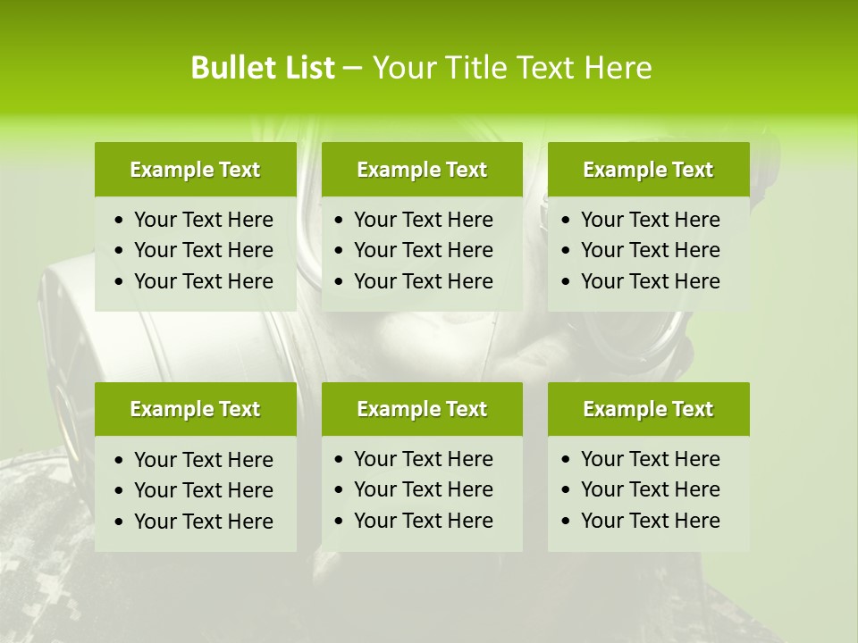 Equipment Combat Special PowerPoint Template