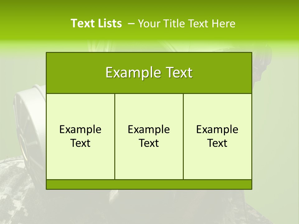 Equipment Combat Special PowerPoint Template