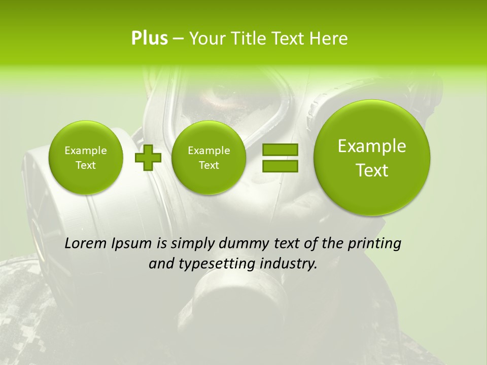Equipment Combat Special PowerPoint Template